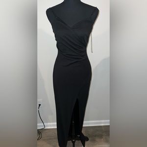 Black Formal Dress with split